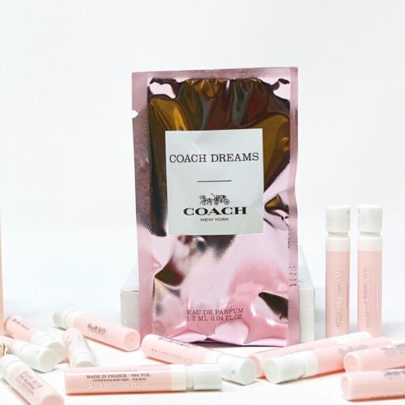 20 Coach Dreams Spray Vials .04oz in Organza Bag - Picture 1 of 1